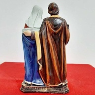 Imagem da Sagrada Família em Resina 20 cm – Decoração Religiosa Durável e Elegante - imagem 3
