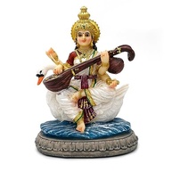 Estátua Saraswati 14 cm - Presente Divino para Decoração e Espiritualidade - imagem 2