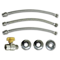 Kit Flexíveis Para Instalação De Aquecedor A Gás 30 Cm - imagem 1