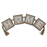 Escultura Decorativa em MDF 'Home' com Coração | 28,5 cm | Estilo Rústico e Aconchegante para Decoração de Ambientes - imagem 2