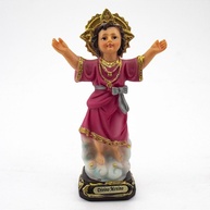 Imagem Divino Menino Jesus em Resina Importada - 13 cm | Decoração Religiosa Refinada - imagem 1