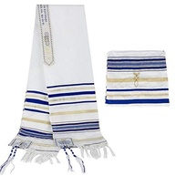 Talit Messiânico Azul 55 X 180 Cm - Original De Israel - imagem 4