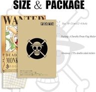 Pôsteres de Procurado One Piece - Edição Nika Luffy 3 Bilhões - 25 PCS 30x21 cm - imagem 5