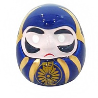 Daruma em Porcelana Azul - Amuleto Japonês de 5 cm para Paz, Sucesso e Proteção - imagem 5