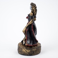 Escultura Rosa Caveira Vintage em Resina 10 cm - Estilo Gótico e Charme Retro - imagem 4
