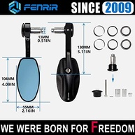 Retrovisor Ponta de Guidão FENRIR CNC: Estilo Cafe Racer, Visão Clara e Antirreflexo - imagem 5