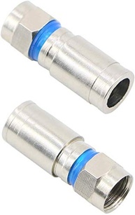 PASOW Conector Coaxial RG6 F: Conexão Segura e de Alta Performance para sua TV e Cabo (Pacote com 5) - imagem 4