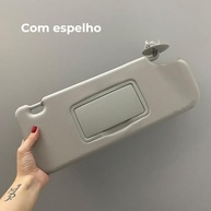 Quebra-Sol Cinza Esquerdo Onix, Prisma, Cobalt, Spin e Montana (2012-2020) com Espelho - Peça de Reposição Premium - imagem 4