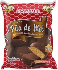 Pão de mel com cobertura de chocolate ao leite Bolamel 160g - imagem 2