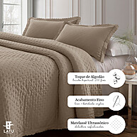 Cobre Leito Percal 200 Fios: Elegância e Conforto - imagem 1
