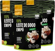 Kit 3 Leite de Coco em Pó 100% Puro Vegano Sem Lactose 907g - imagem 1