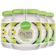 Kit c/ 4und Óleo de Coco Virgem QUALICOCO 200ml - imagem 1