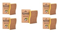 Kit 5 Esponjas de Coco Natural Akora Ecomais - Limpesa Ecológica e Eficiente para Cozinha - imagem 3
