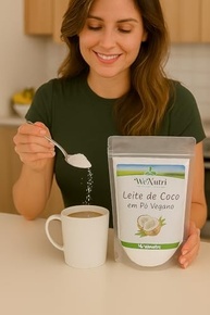 Leite de Coco em Pó Vegano Wenutri 250g - imagem 2