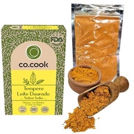 CoCook Tempero 100% Natural Leite Dourado (Golden milk) Sabor Índia 75g para Bebidas, Sopas, Caldos Sem SódioSem Adição de Conservantes, Zero glúten, Zero Lactose Rende até 20 porções - imagem 2
