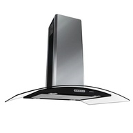 Coifa Ilha Nardelli Vidro Curvo Black 90cm: Design e Potência - imagem 1