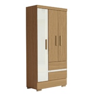 Guarda-Roupa Solteiro 3 Portas 2 Gavetas Coimbra - Design Moderno Off White - imagem 1