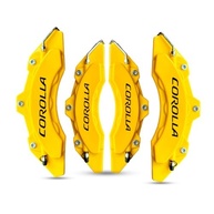 Kit 4 Capas Pinça Freio Amarelo Universal Corolla 2005-2018 + Cola - imagem 2