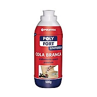 Cola Branca Polyfort Universal 500g: Fixação Impecável - imagem 1