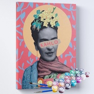 Kit Pintura Terapêutica com Colagem Frida Kahlo - Atividade Relaxante e Criativa - imagem 1