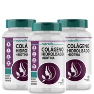 Colágeno Nutralin com Biotina: Kit 3 Potes - imagem 1