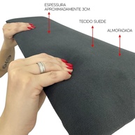 Cabeceira Estofada Super King: Kit 10 Placas Auto Colante - imagem 2