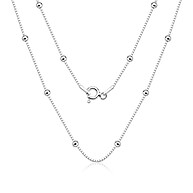 Colar 60cm Prata 925 com Bolinha – Elegância que Dura - imagem 1