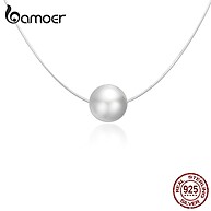 Colar Bamoer The Pearl Prata 925 – Elegância que Brilha - imagem 1