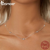 Colar Borboleta Bamoer 925: Elegância Delicada - imagem 1