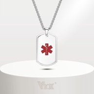 Colar de Alerta Médico VNOX: Segurança com Estilo - imagem 1