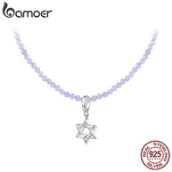 Colar Estrela Ametista Bamoer: Elegância em Prata 925 - imagem 1