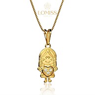 Colar Feminino Coração Zircônia 18k: Elegância para Meninas - imagem 1