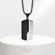 Colar Masculino Vnox: Elegância Geométrica - imagem 1