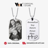 Colar Personalizado VNOX: Foto e Nome - imagem 1