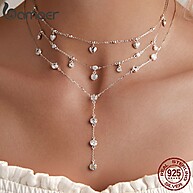 Colar Prata 925 Bamoer: Elegância e Brilho - imagem 1