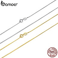 Colar Prata 925 Bamoer: Elegância em Dois Tons - imagem 1