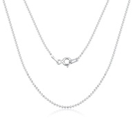 Colar Prata 925 Bolinha Diamantada 45cm - imagem 1
