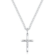 Colar Prata 925 Grumet com Crucifixo: Fé e Estilo - imagem 1