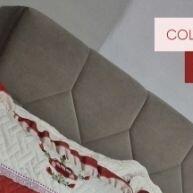 Colcha Matelada Bordada em Fitas de Cetim – Conforto e Elegância para Seu Quarto - imagem 1