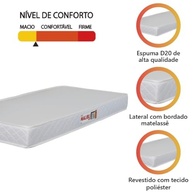 Colchão Solteiro Malibu D20 88x188x12cm - Conforto e Qualidade para seu Descanso - imagem 4