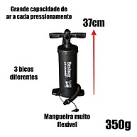 Bomba de Ar Manual Bestway: Inflador para Piscina e Colchão - imagem 2