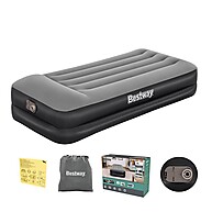 Colchão Inflável Solteiro Premium Bestway: Conforto Rápido! - imagem 1