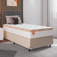 Cama Box Solteiro com Colchão de Molas Ensacadas Real 88x188cm - Conforto Premium e Estilo - imagem 3