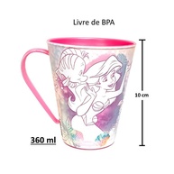 Coleção Pequena Sereia Infantil - Caneca, Copo Shake e Garrafa Princesa Ariel - imagem 2
