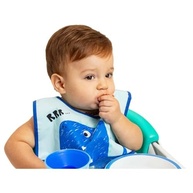 Babador Impermeável com Bolso Coletor - Coleção Zoo Clingo, Branco - imagem 4