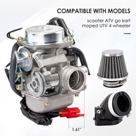 Carburador GY6 150cc 24mm PD24J com Coletor de Admissão - Potência e Desempenho para Motos e Scooters 125cc/150cc - imagem 4