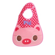 Babador Infantil de Plástico com Fechador e Bolso Coletor – À Prova d’Água, Fácil de Limpar, Ideal para Refeições - imagem 2