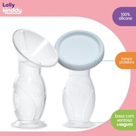 Lolly Coletor de Leite Materno 100% Silicone Transparente - Seguro, Confortável e Eficiente - imagem 3