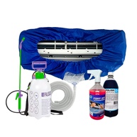 Kit Completo para Limpeza de Ar Condicionado: Bolsa Coletora + Bactericida + Pulverizador + Limpa Alumínio - imagem 1