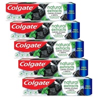 Colgate Extracts: Kit 5 Cremes Dentais Carvão Ativado - imagem 1
